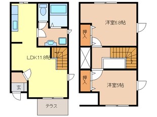 クレストール美和Ⅱの物件間取画像